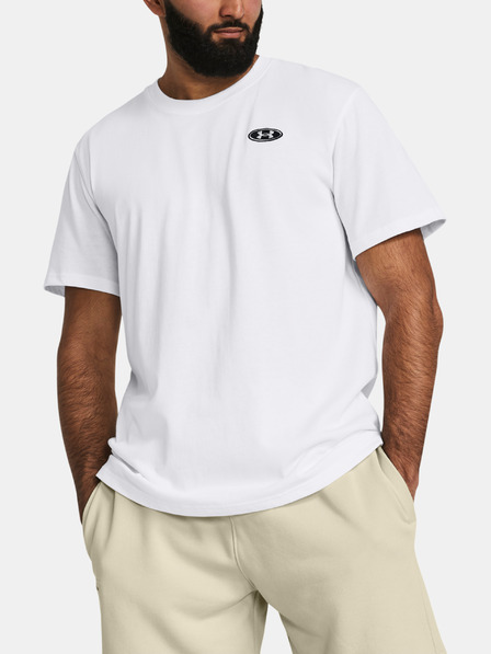 Under Armour Мъжки тениски Under Armour UA HW LC PATCH SS-WHT