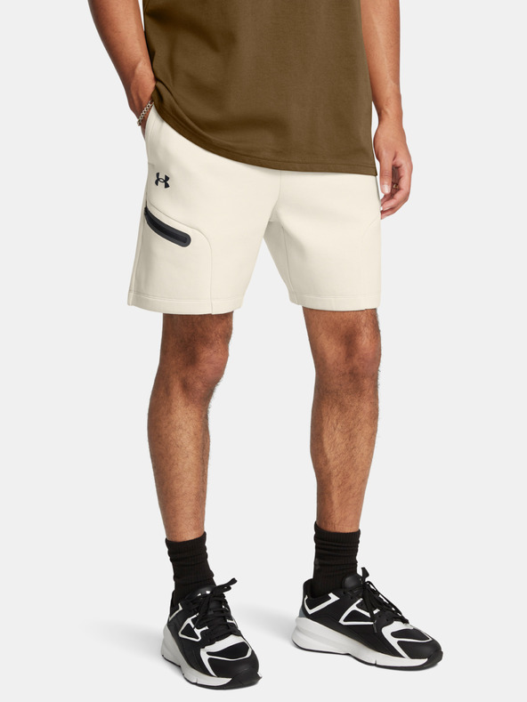 Under Armour Мъжки шорти Under Armour UA Unstoppable Flc Shorts-WHT