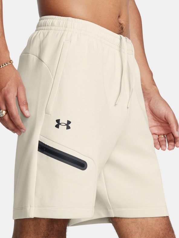 Under Armour Мъжки шорти Under Armour UA Unstoppable Flc Shorts-WHT