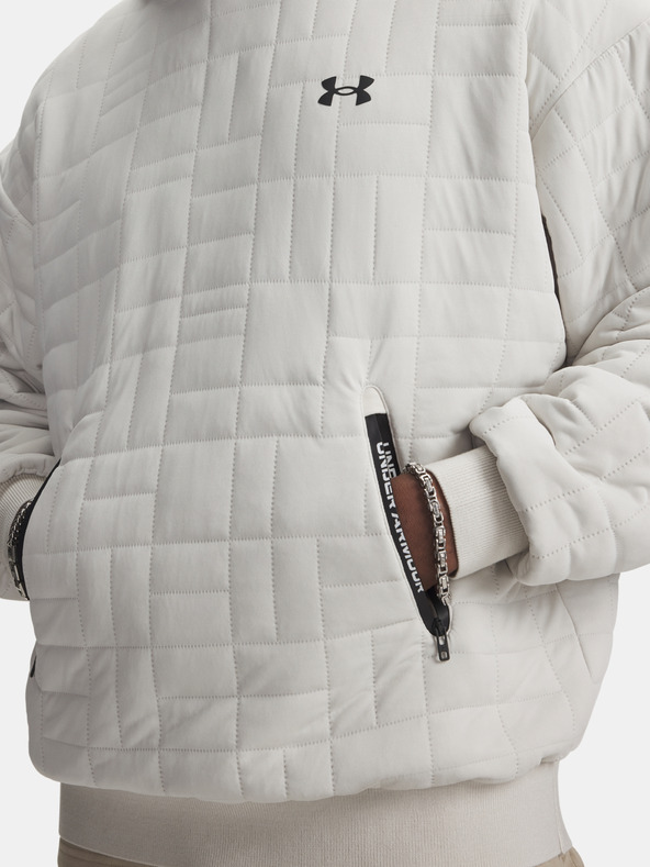 Under Armour Мъжки суитшърт Under Armour UA Unstoppable Flc Txtr Hdy-WHT