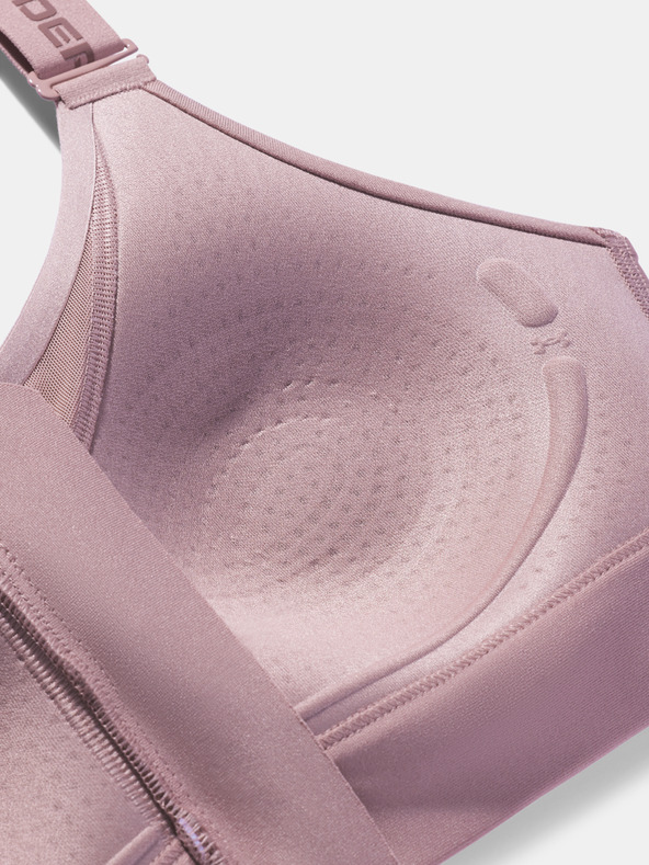 Under Armour Дамски сутиен Under Armour UA Infinity High Zip 2.0 Bra-PNK