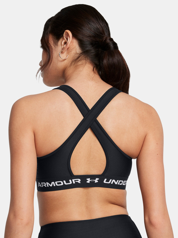 Under Armour Дамски сутиен Under Armour Crossback Mid Bra-BLK
