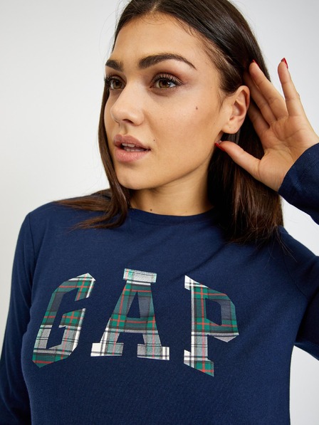 GAP Тениска с лого и дълъг ръкав GAP