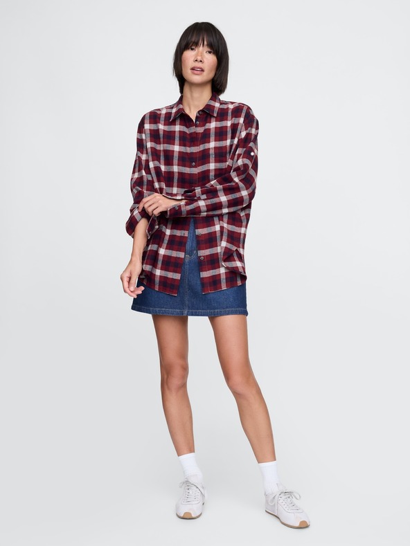 GAP Oversize фланелена риза Big Shirt GAP