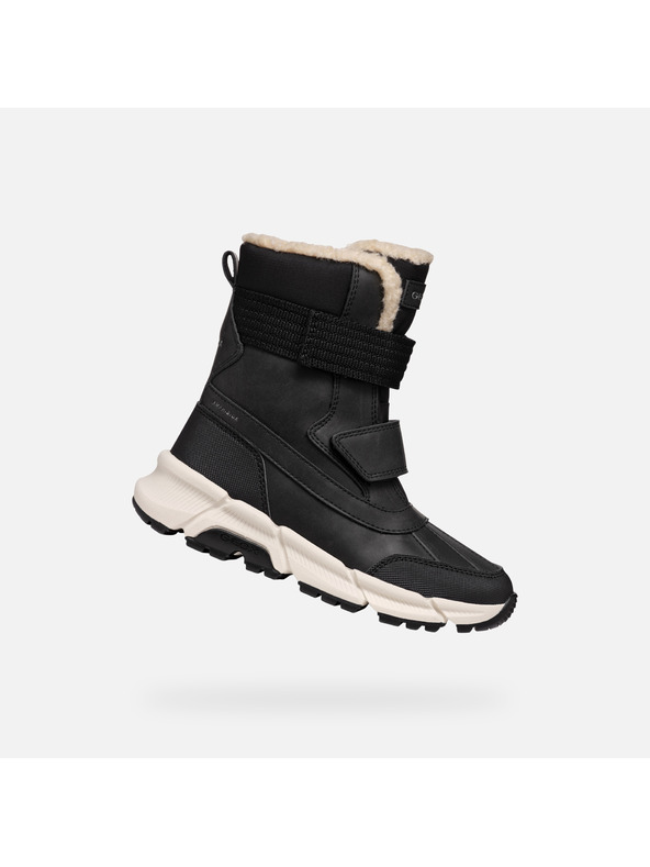 Geox Черни детски обувки за глезена Geox Flexyper Plus