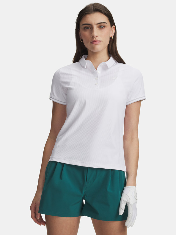Under Armour Дамска тениска Under Armour UA Drive Chill SS Polo-WHT