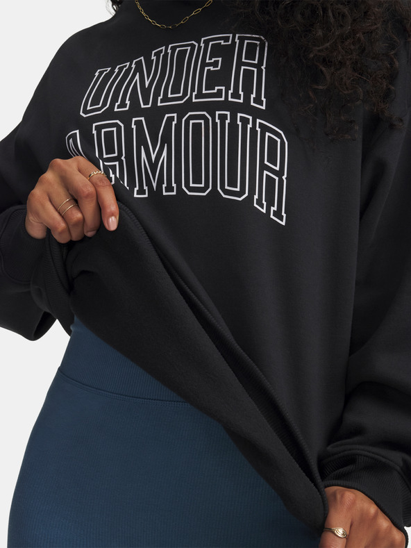 Under Armour Дамски суитшърт Under Armour Rival Flc OS Varsity Crew-BLK