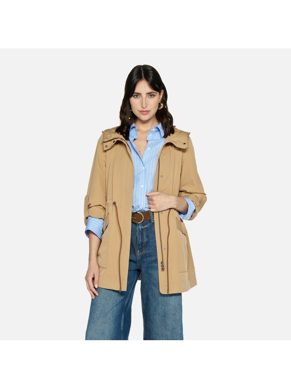 Geox Бежова дамска паркa Geox Dandra