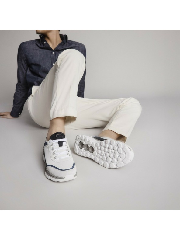 Geox Бели мъжки тенис обувки Geox Spherica Actif X1