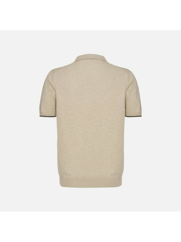 Geox Бежова мъжка поло тениска Geox Knit