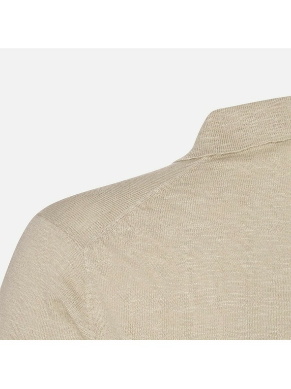 Geox Бежова мъжка поло тениска Geox Knit