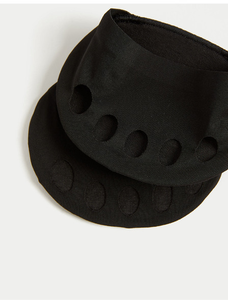 Marks & Spencer Чорапи с пръсти с висок дял памук, 2 чифта Marks & Spencer черна