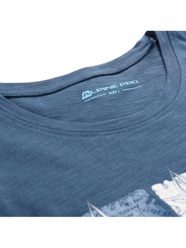 ALPINE PRO Мъжко памучно потник ALPINE PRO QUARET 2 blue wing teal вариант pb