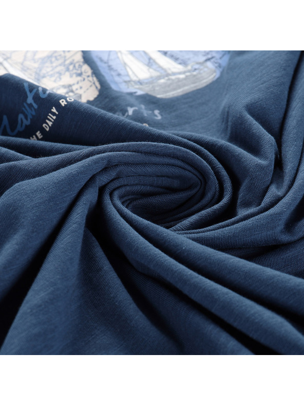 ALPINE PRO Мъжко памучно потник ALPINE PRO QUARET 2 blue wing teal вариант pb