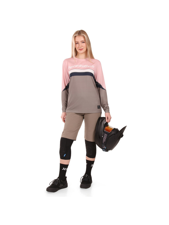 Horsefeathers Велосипедна фланелка Quantum W LS - lotus/taupe