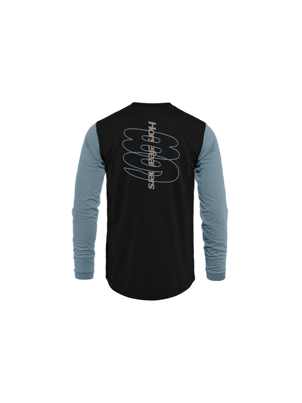 Horsefeathers Bike тениска Fury LS - black/citadel