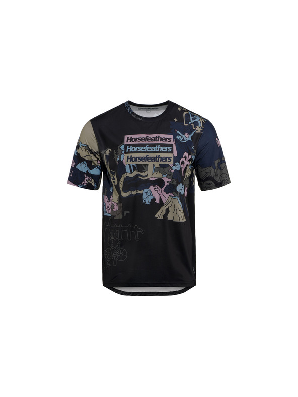 Horsefeathers Велосипедна фланелка Quantum - doodle