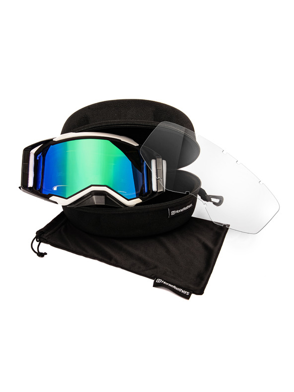 Horsefeathers Велосипедни очила Garett - черно/бяло