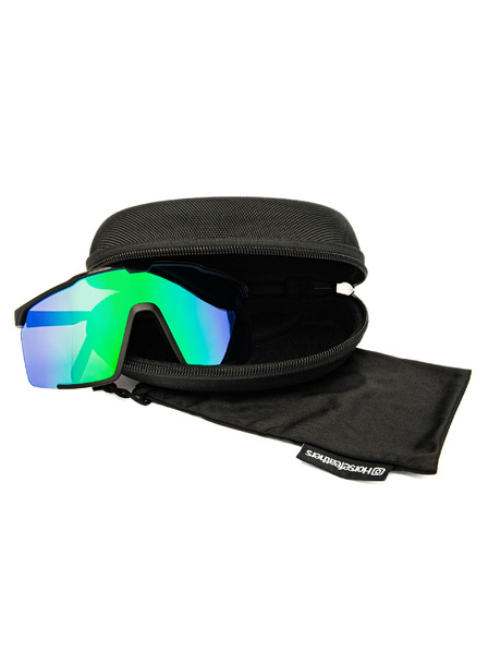 Horsefeathers Велосипедни очила Proton - матово черно/огледално зелено