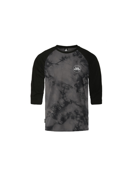 Horsefeathers Тениска Global Raglan - black/tie dye
