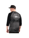 Horsefeathers Тениска Global Raglan - black/tie dye