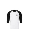 Horsefeathers Тениска Global Raglan - white/black