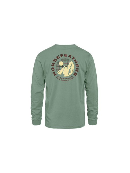 Horsefeathers Тениска Altitude LS - iceberg green