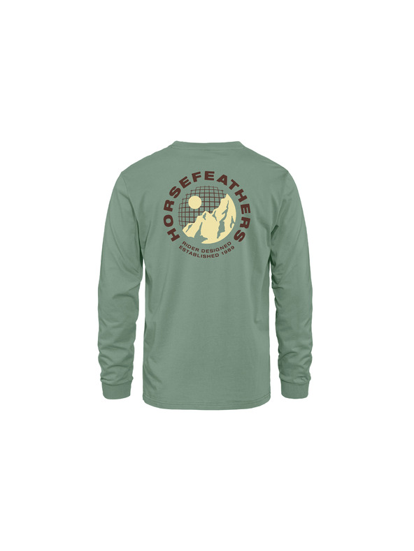 Horsefeathers Тениска Altitude LS - iceberg green