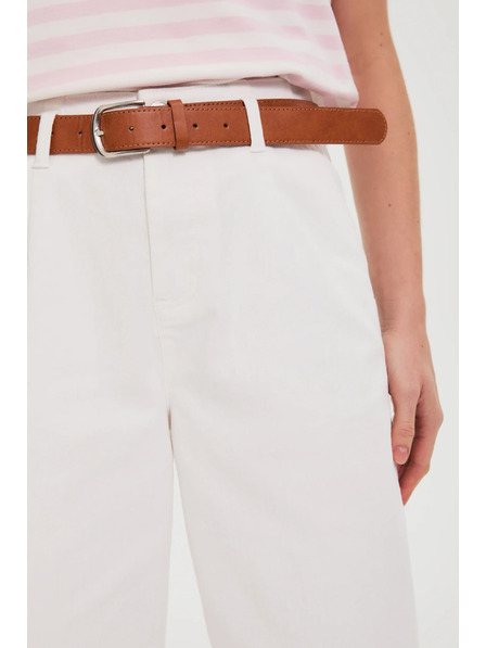 Moodo Дънки с широки крачола бели Moodo