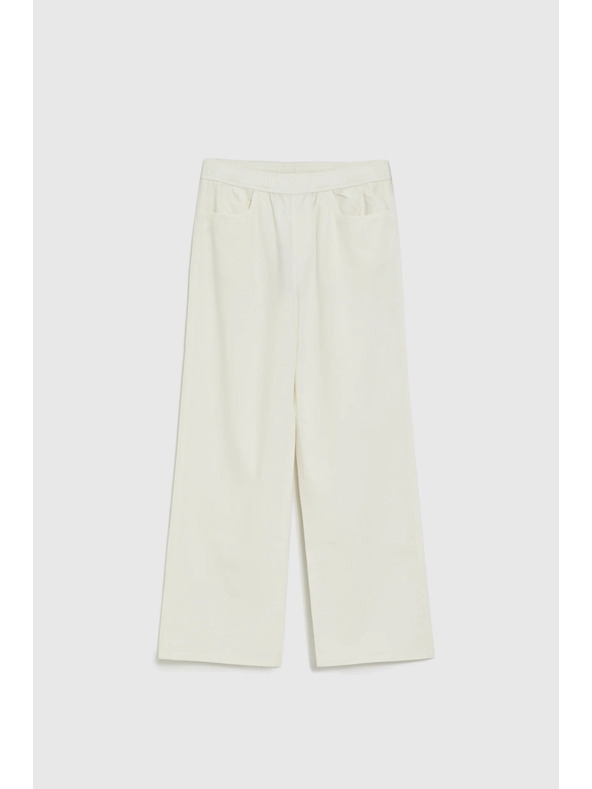 Moodo Дънки с широки крачола бели Moodo