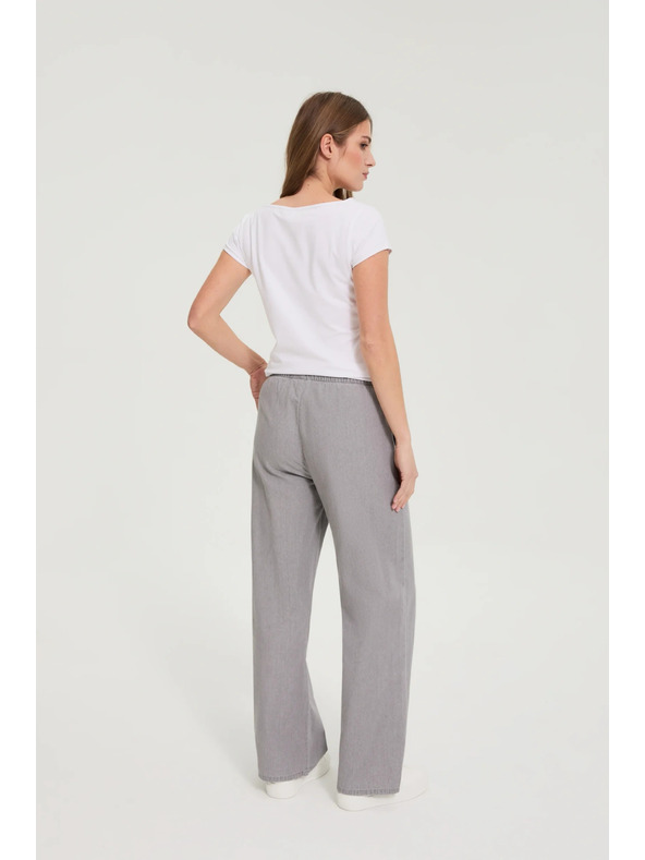 Moodo Дънки с широки крачоли сиви Moodo