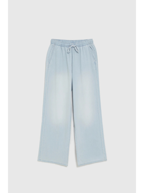 Moodo Дънки с широки крачоли сини Moodo