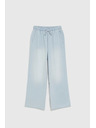 Moodo Дънки с широки крачоли сини Moodo