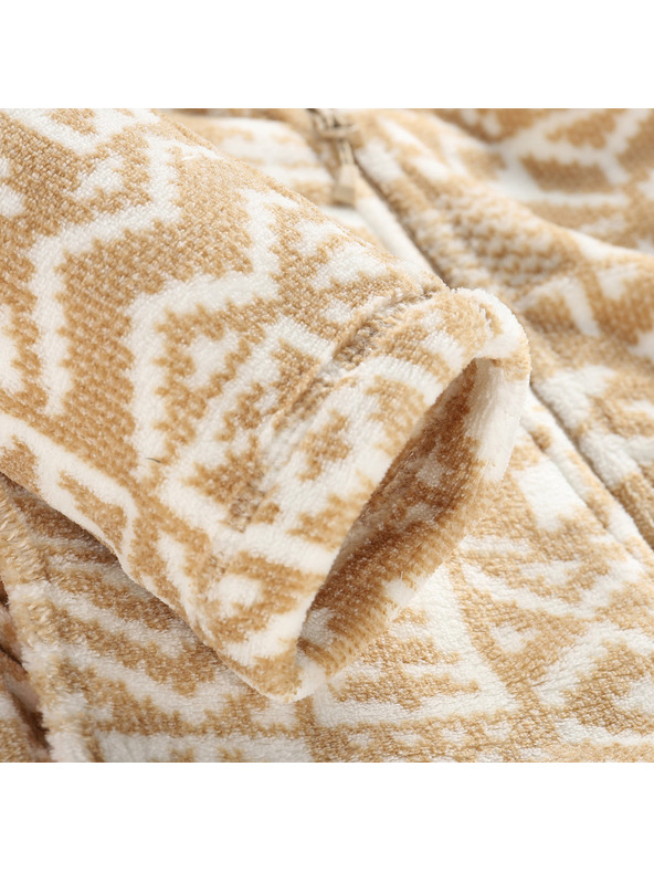 ALPINE PRO Дамски флийс суитшърт със суправарм ALPINE PRO EFLINA white pepper varianta pa