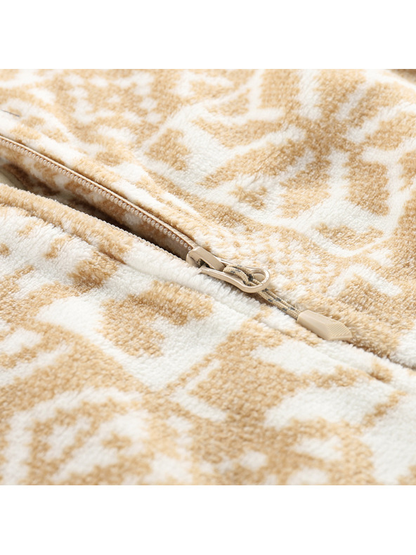 ALPINE PRO Дамски флийс суитшърт със суправарм ALPINE PRO EFLINA white pepper varianta pa