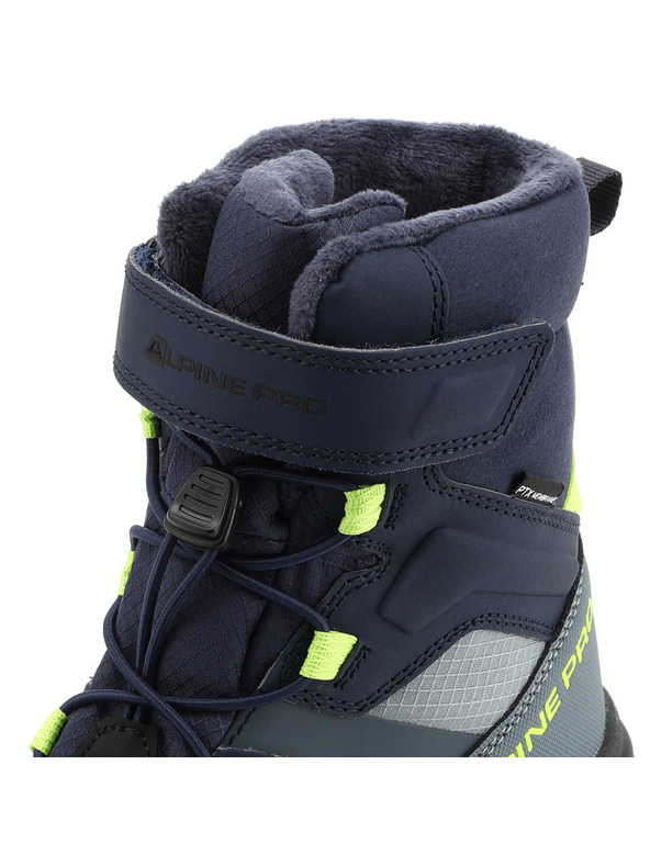 ALPINE PRO Детски зимни обувки с мембрана ptx ALPINE PRO NERO микoнос синьо