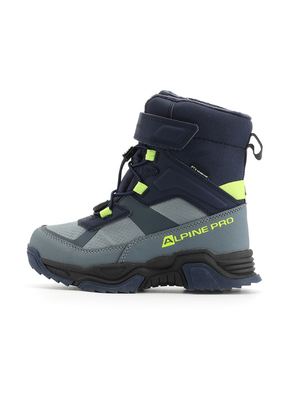 ALPINE PRO Детски зимни обувки с мембрана ptx ALPINE PRO NERO микoнос синьо