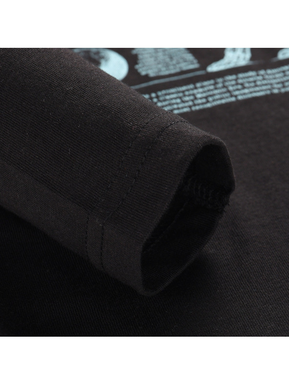 ALPINE PRO Детска тениска от органичен памук ALPINE PRO ECCO 2 черна вариант pf