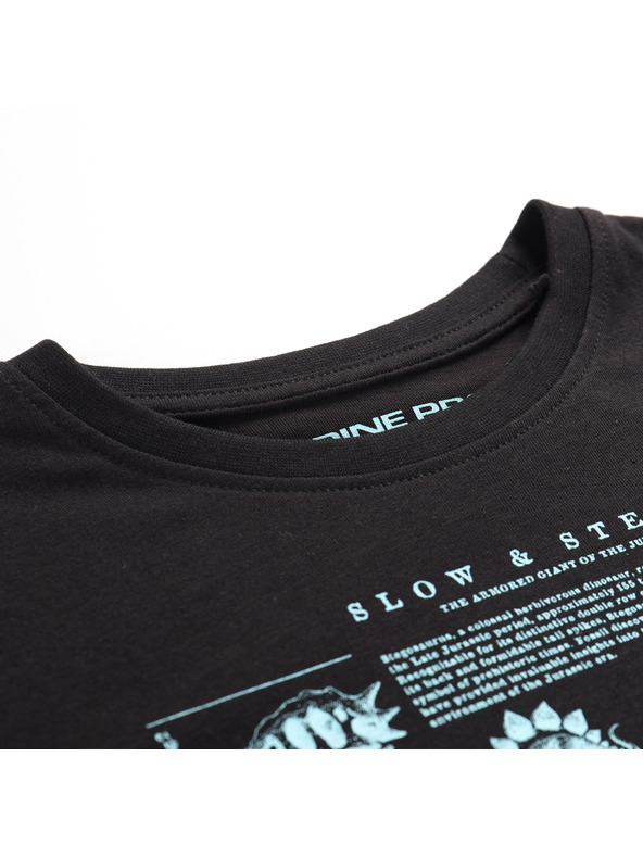 ALPINE PRO Детска тениска от органичен памук ALPINE PRO ECCO 2 черна вариант pf