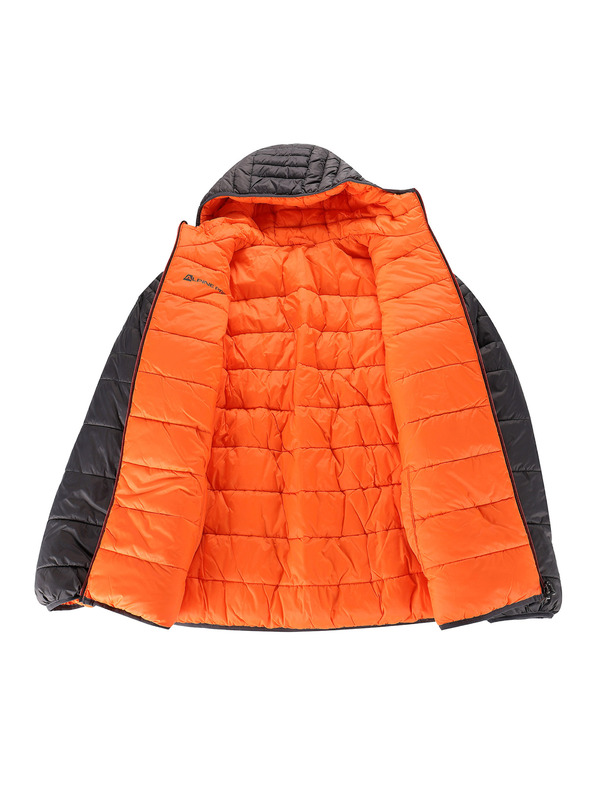 ALPINE PRO Мъжко двустранно термо яке ALPINE PRO EROM тъмносиво