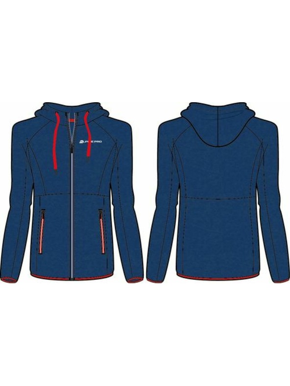 ALPINE PRO Мъжки суитшърт ALPINE PRO SELEN чешко синьо