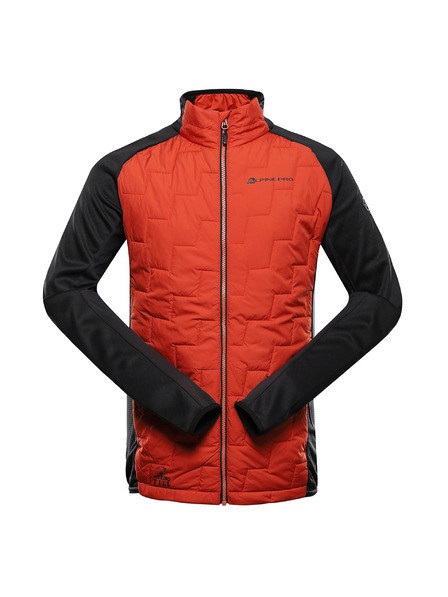 ALPINE PRO Мъжки суитшърт с мерино пълнеж ALPINE PRO JORW глинено червено
