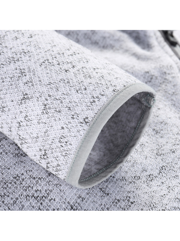 ALPINE PRO Мъжки топъл суитшърт с цип ALPINE PRO ZEG 2 white