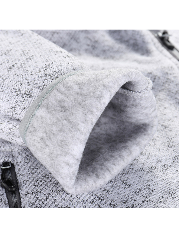 ALPINE PRO Мъжки топъл суитшърт с цип ALPINE PRO ZEG 2 white