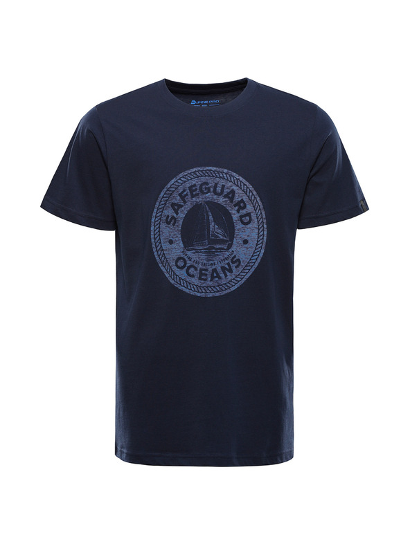 ALPINE PRO Мъжка памучна тениска ALPINE PRO DOMEN лунно океанско синьо варианта pa