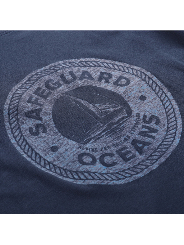 ALPINE PRO Мъжка памучна тениска ALPINE PRO DOMEN лунно океанско синьо варианта pa