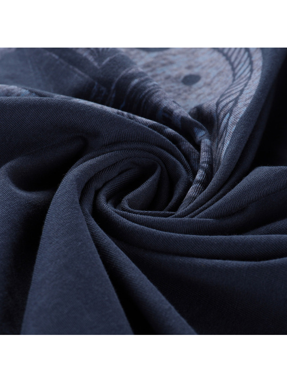 ALPINE PRO Мъжка памучна тениска ALPINE PRO DOMEN лунно океанско синьо варианта pa