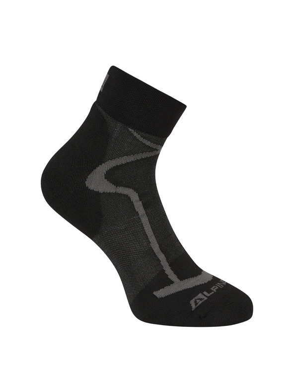 ALPINE PRO Спортни глезенови чорапи ALPINE PRO GANGE черни