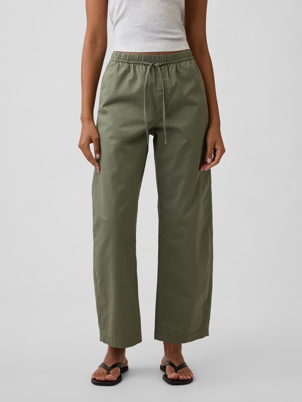 GAP Панталони High Rise Easy Barrel Khakis GAP