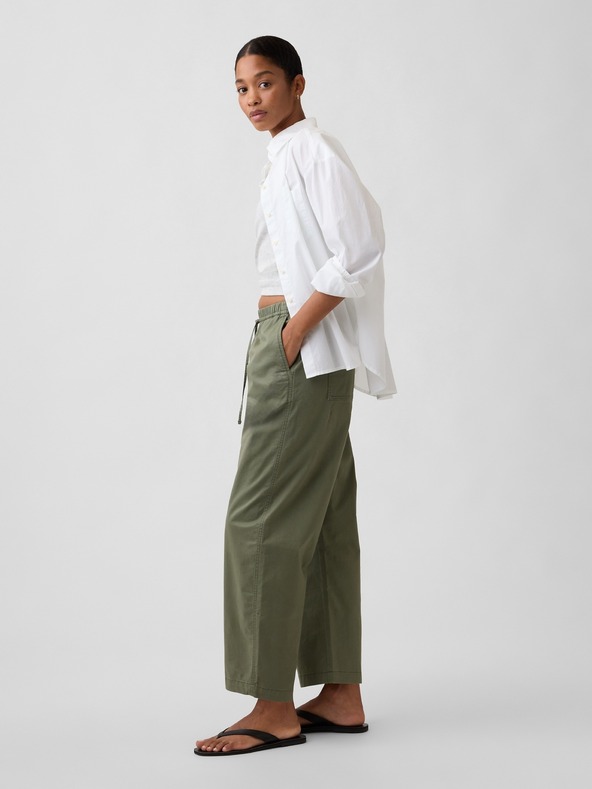 GAP Панталони High Rise Easy Barrel Khakis GAP